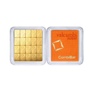 Combibar 20 x 1 gram goud Valcambi goudbaar