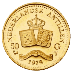 Gouden 50 gulden Nederlandse Antillen munt kopen