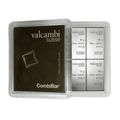 CombiBar 10 x 10 gram zilver