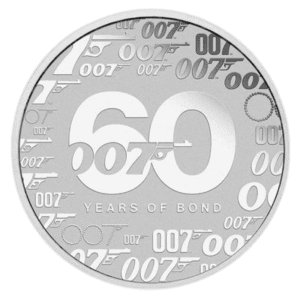 1 troy ounce zilveren James Bond munt 2022