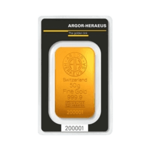 50 gram goudbaar Argor Heraeus