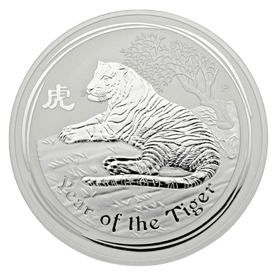 Zilveren Year of the Tiger kilo munt 2010