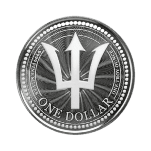 Barbados Trident 1 troy ounce zilveren munt 2023