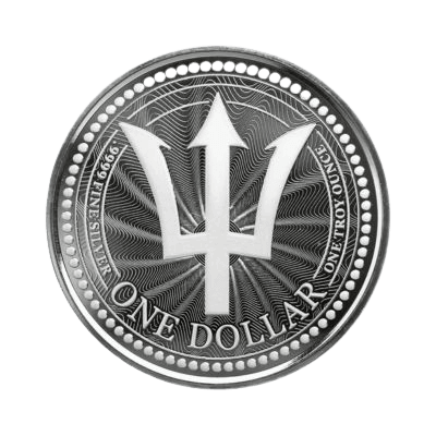Barbados Trident 1 troy ounce zilveren munt 2023