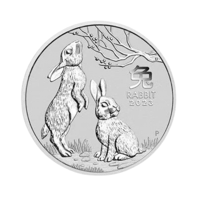 Lunar Year of the Rabbit 1 troy ounce zilveren munt 2023