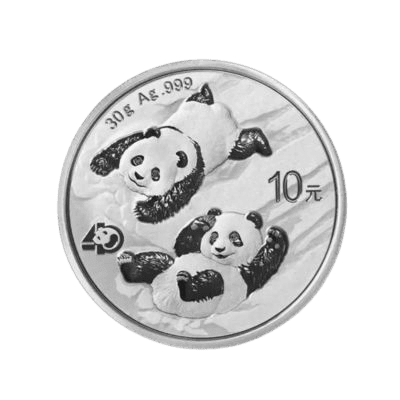 Panda 30 gram zilveren munt 2023