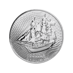 1 troy ounce zilveren Cook Islands Bounty munt voorkant