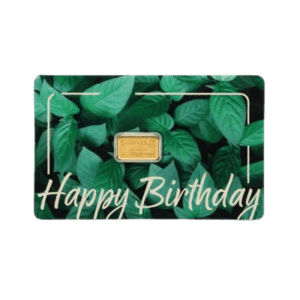 1 gram Happy Birthday goudbaar C.Hafner voorkant