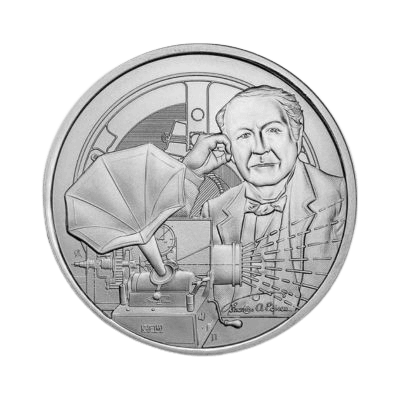 Thomas Edison 1 troy ounce zilveren munt 2023
