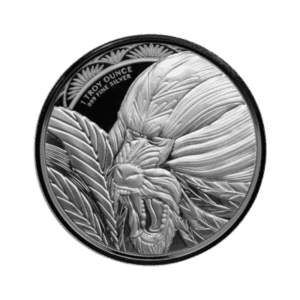 Cameroon Mandrill 1 troy ounce zilveren munt 2022 voorkant
